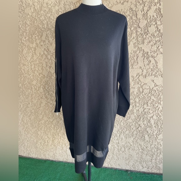 Rag & Bone Black Long Sleeve Maxi Dress with Zippers, Size Small - Picture 2 of 10